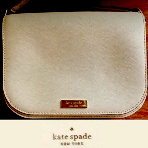 Kate Spade Crossbody Purse, Cream - Picture 1 of 8